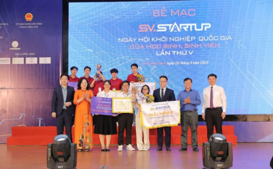 Sinh viên IUH xuất sắc giành giải Nhất cuộc thi Khởi nghiệp Quốc gia năm 2023